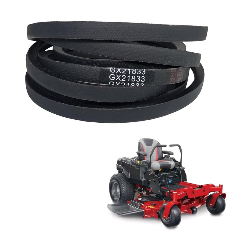 CTPOWER GX21833 Mower Deck Belt for John Deere D140 L130 L120 LA145 D160 E140 LA130 E170 D155 S170 E160 S140 Z255 with 48 inch Deck Replaces GX20571 / Aramid Cord Replaces Toro TimeCutter Exmark - Image 1